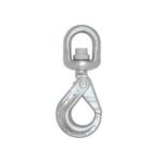 G-80 3/8 Forged Eye Swivel Hook with Latch - metric (3.15 Ton) HK