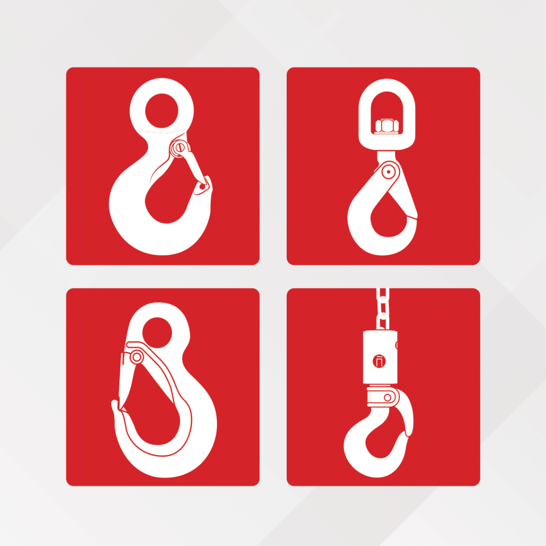Self Locking Crane Hook G80 Forged Steel Safety Rotating Hooks for Ships  Automobiles(3.15T)